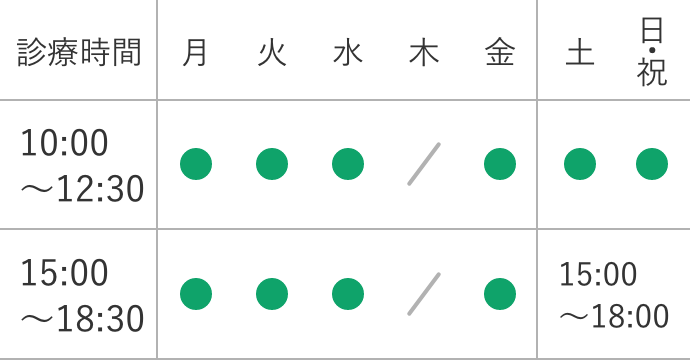 診療時間(スマホ用)